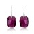 Premium quality Big Purple Swarovski elements luxury earrings